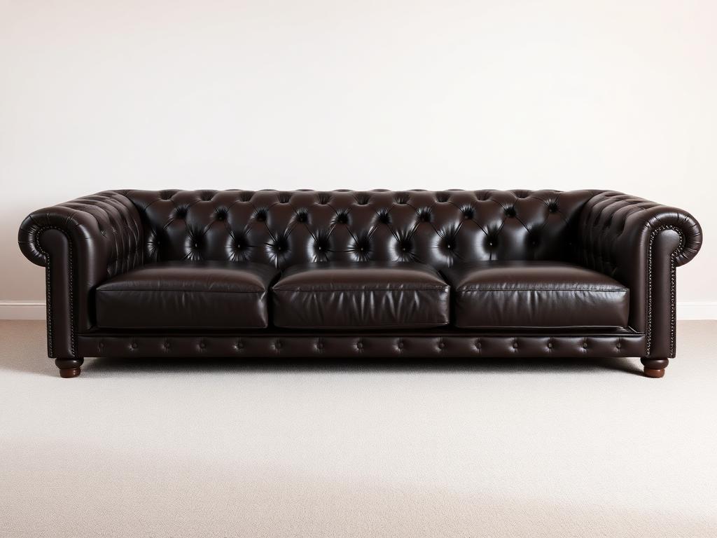 Acacia Modern Leather Sofa